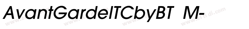 AvantGardelTCbyBT  M字体转换